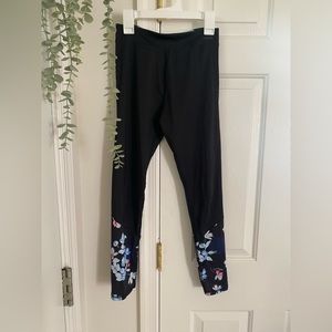 Girls Black Adidas Leggings